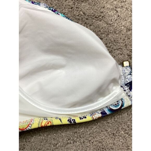 New. Nanette Lapore gold and blue dragon bikini. Small. - Picture 9 of 9